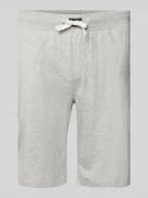 Korte broek van jersey met geborduurd logo