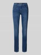 Skinny fit jeans van katoenmix