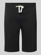 Korte broek van jersey met geborduurd logo