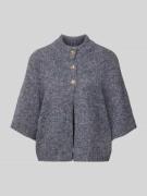 Loose fit gebreid jack met wol, model 'Benutta'