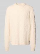 Gebreide pullover met ronde hals, model 'CAMBRIDGE'
