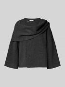 Loose fit gebreid jack met wol