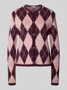 Cardigan met wol en ronde hals