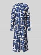 Midi-jurk met opstaande kraag, model 'Ihamma'