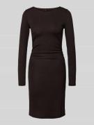 Knielange jurk met effectgaren, model 'KANVA'