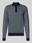 Regular fit schipperstrui van een mix van scheerwol en katoen, model '...