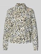 Regular fit overhemdblouse van katoenmix