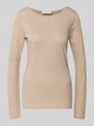 Slim fit shirt met lange mouwen van puur katoen