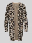 Cardigan met geribde mouwboorden