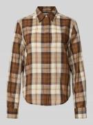 Regular fit overhemdblouse van een mix van katoen en lyocell