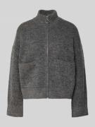 Loose fit cardigan van wolmix, model 'SIA'