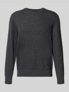 Regular fit pullover van katoenmix met scheerwol