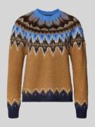 Noorse trui met ronde hals