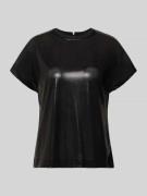 T-shirt in leerlook, model 'Nicola'