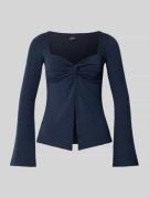 Shirt met lange mouwen in wikkellook