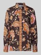 Regular fit overhemdblouse van pure viscose