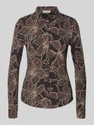 Regular fit overhemdblouse van viscosemix
