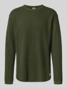 Relaxed fit shirt met lange mouwen en ronde hals