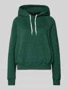 Regular fit hoodie met logostitching