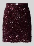 High waist minirok met pailletten, model 'FAITH'