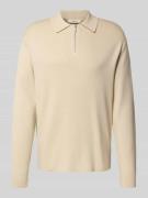 Relaxed fit gebreide pullover van viscosemix, model 'TELLER'
