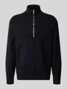 Gebreide pullover van viscosemix met ritssluiting
