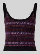 Slim fit top met wol, model 'FAIRISLE'