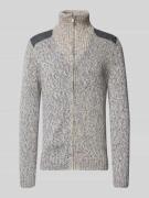 Gebreid jack met ribboorden