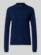 Cardigan met polokraag en knoopsluiting