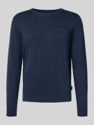 Gebreide pullover met ribboorden