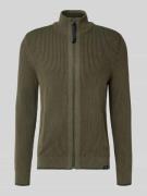 Gebreid jack met ritssluiting