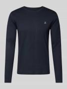 Shirt met lange mouwen van katoen met labelprint