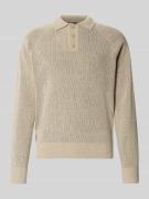 Gebreide pullover met polokraag