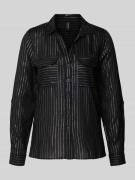 Regular fit overhemdblouse van viscosemix, model 'BUMPY'