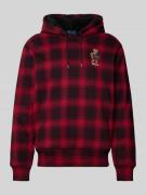 Hoodie met labelstitching