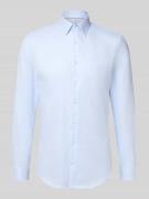 Slim fit zakelijk overhemd van katoen met kentkraag