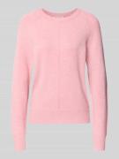 Gebreide pullover met ribboorden