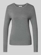 Gebreide pullover met ribboorden