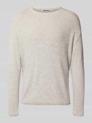 Gebreide pullover met ribboorden