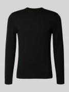 Gebreide pullover van een mix van katoen en kasjmier met ronde hals