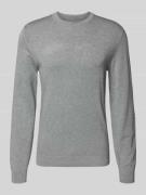 Gebreide pullover met ribboorden
