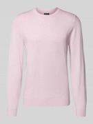 Gebreide pullover met ribboorden