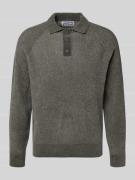 Gebreide pullover met polokraag