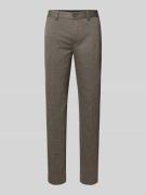 Slim fit pantalon met viscose, model 'AITOR'