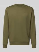 Regular fit sweatshirt van katoenmix