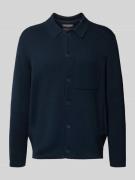 Regular fit gebreid jack van puur katoen