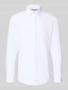 Slim fit zakelijk overhemd met kentkraag