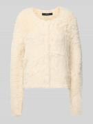 Regular fit gebreid jack in de look van imitatiebont, model 'FLUFFY'