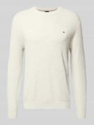 Gebreide pullover met labeldetail