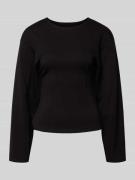 Shaped fit shirt met lange mouwen en viscose, model 'TOC'